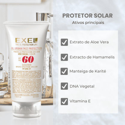 Protetor Facial Solar com cor FPS 60 - Image 3