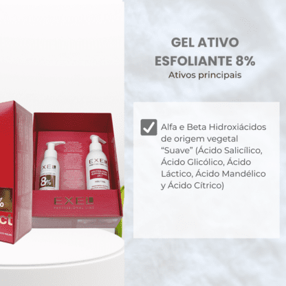 Kit para Peeling Químico (8%)PEELING - Gel Ativo Esfoliante 8% - Image 3